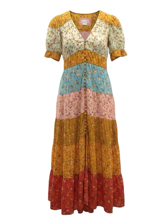 Anthropologie Dresses & Skirts - Anthropologie Tiered & True Floral Maxi Dress Size Medium